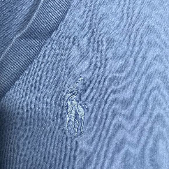 Ralph Lauren Blue V Neck Womens Tshirt- M - Picture 3 of 5